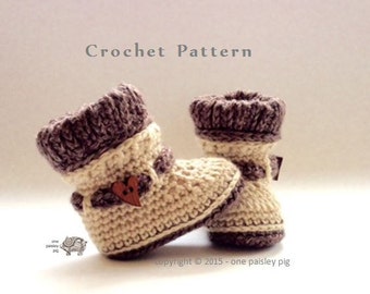 Woodland Woolies Baby Booties - PDF CROCHET PATTERN