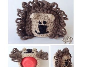 Lion eos Lip Balm Holder - PDF CROCHET PATTERN