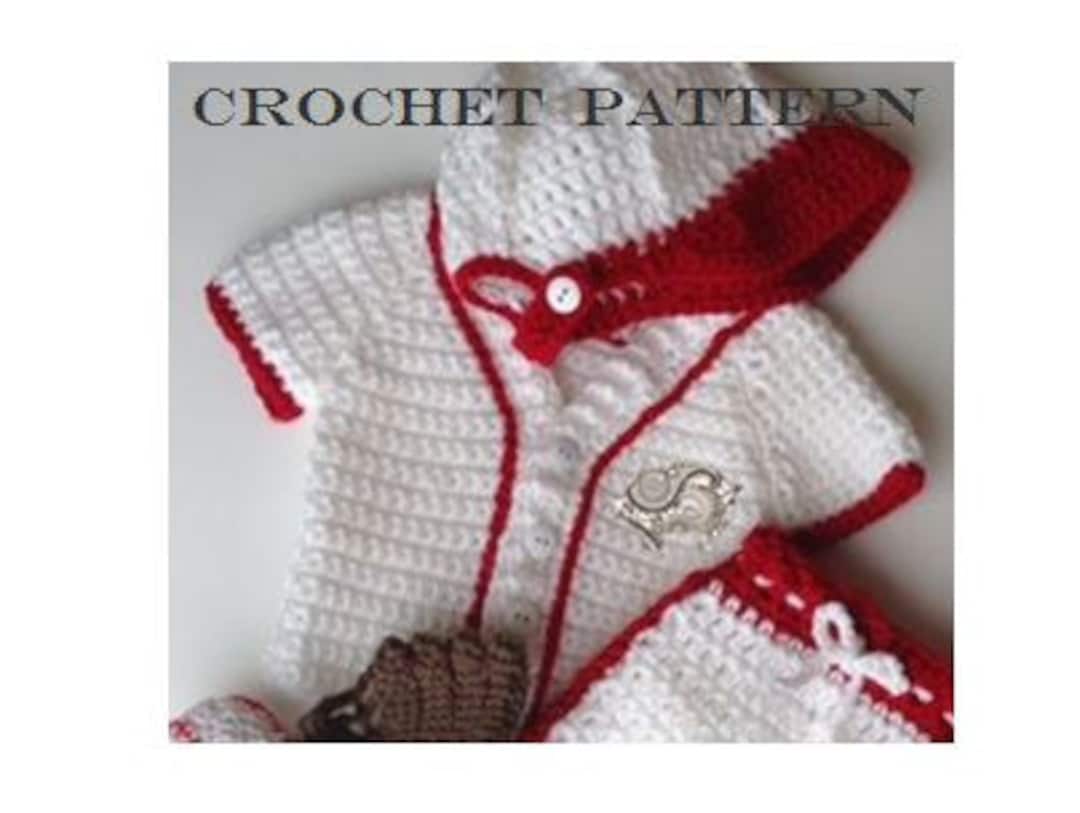 Baby's First Baseball Jersey PDF CROCHET PATTERN in 3 Sizes Etsy