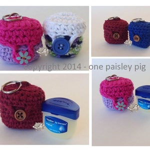 Mini Vaseline Lip Therapy Holder - PDF CROCHET PATTERN