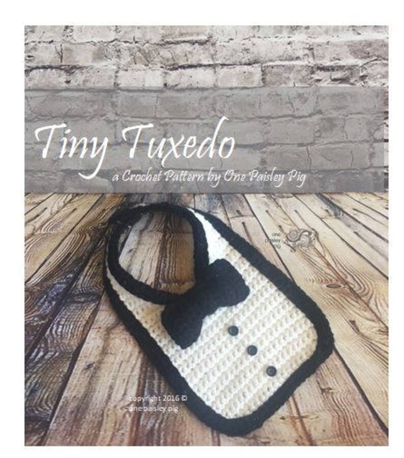 Tiny Tuxedo for Baby 3 Piece PDF CROCHET PATTERN Etsy