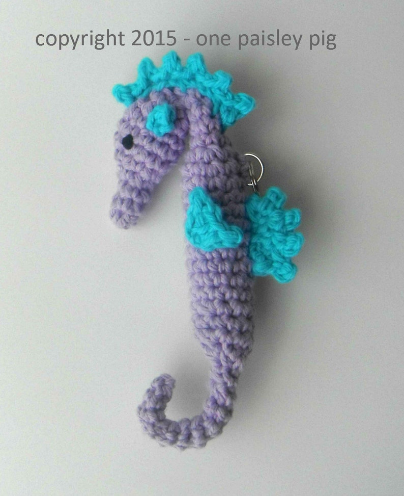 Seahorse Lip Balm Holder PDF CROCHET PATTERN image 2