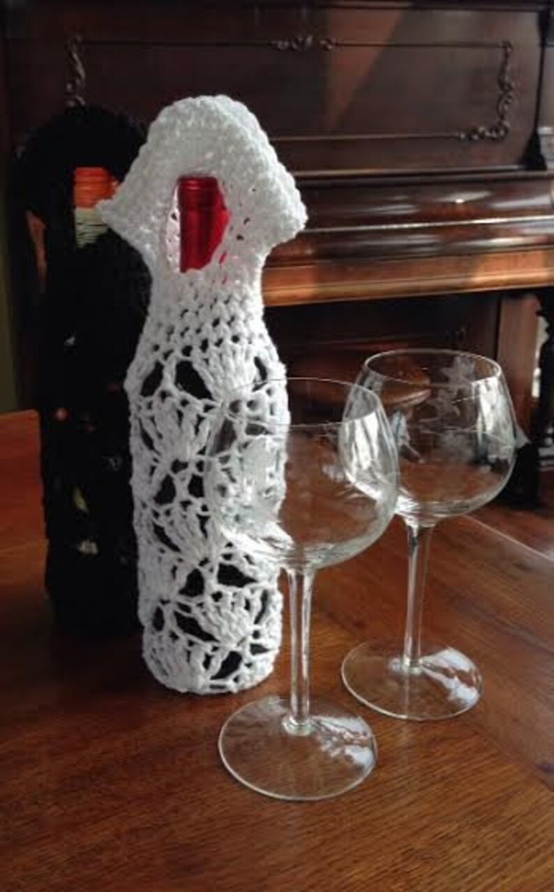 PDF Pattern - Crochet Wine Gift Bag / Tote - Etsy