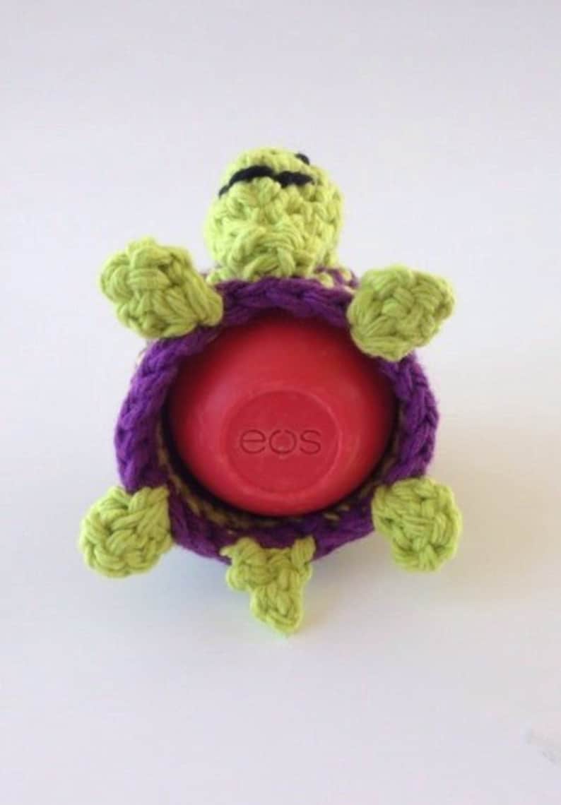Turtle Eos Lip Balm Holder PDF CROCHET PATTERN Etsy Canada
