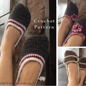 House Slippers 3 Ways PDF CROCHET PATTERN image 1