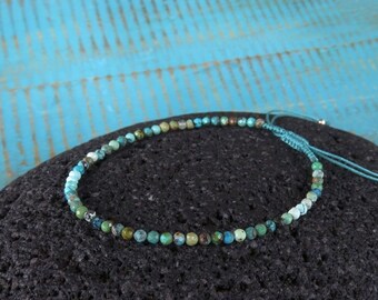 bracelet with real turquoise stones