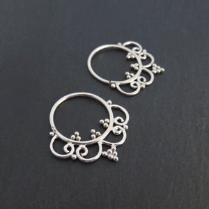 small creoles silver