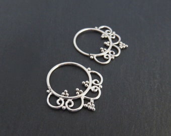small creoles silver