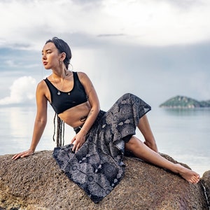 black playful skirt