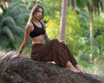 pants brown with side pockets