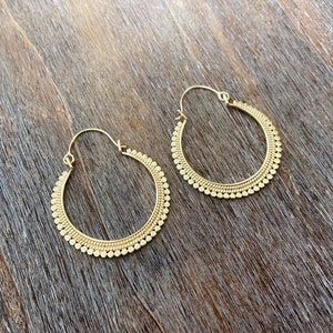 hoop earrings silver or gold filled Gold Plattiert