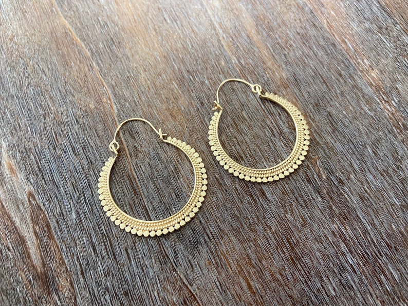 hoop earrings silver or gold filled Gold Plattiert