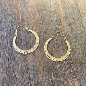 hoop earrings silver or gold filled image 6