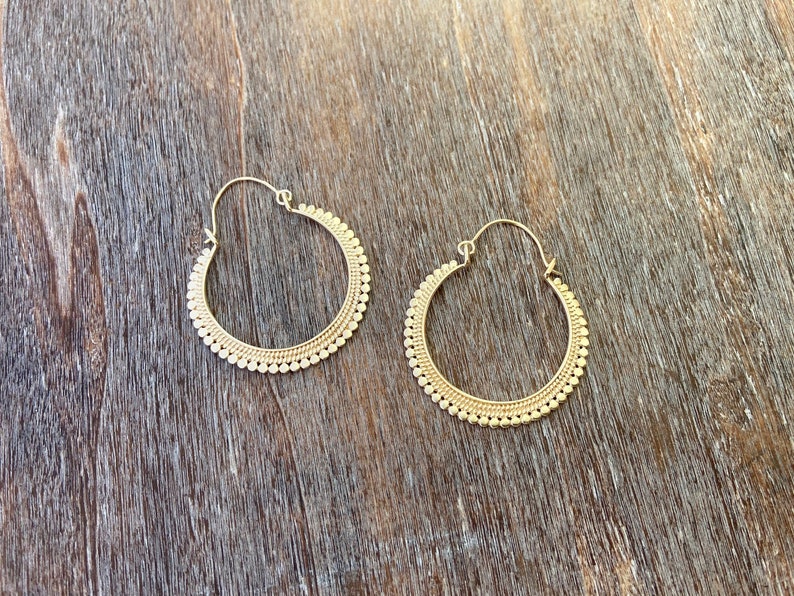 hoop earrings silver or gold filled image 6