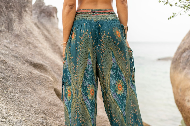 pants turquoise image 5