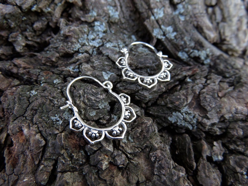 small hoop earrings silver or gold filled