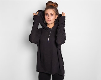 girls hoodie with thumb holes