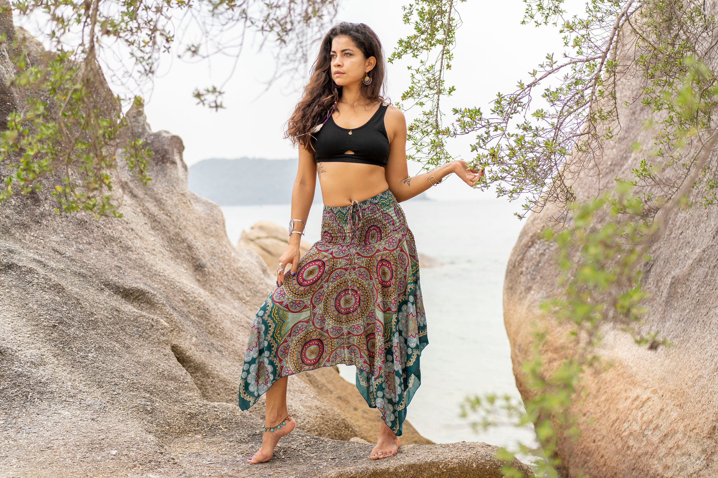 Süßes Gehäkeltes Strandkleid Für Mädchen – Mit Knopfleiste, Elastischer Taille, Perfekt Für Pool & Meer