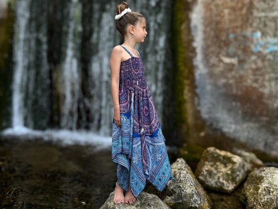 Light Fairy Dress for Girls  Colorful Boho Summer Dress - Etsy