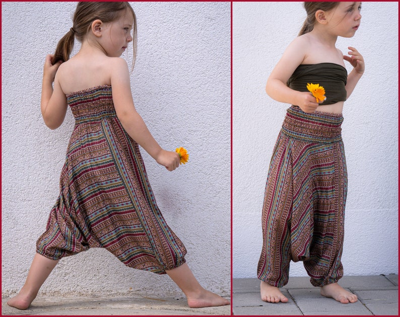 colorful alibaba kids pants, jumpsuit kids zdjęcie 1