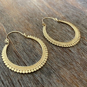 hoop earrings silver or gold filled image 4