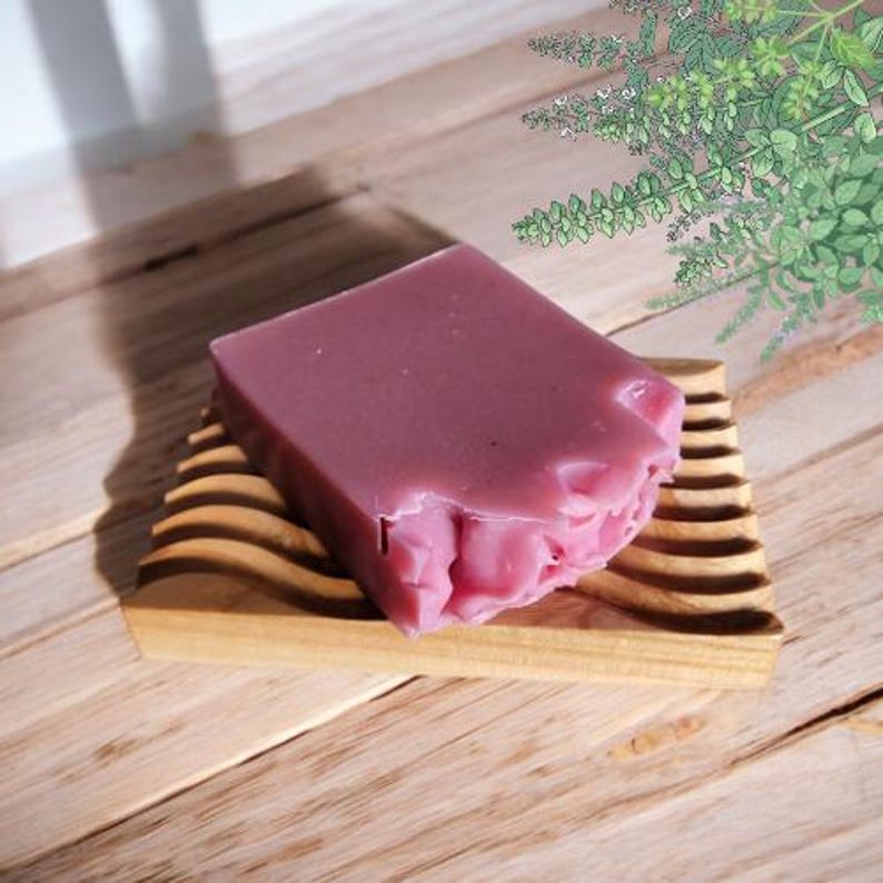 Natural Teak Wood Soap Holder.Wooden Soap Tray. Elegant Teak Wood Soap Dish.Rustic,Boho,Natural Soap Tray.Bathroom,Shower,Kitchen Soap Dish image 3