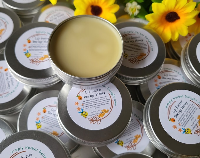 Honey Royal Jelly,Propolis Lip Butter.All-Natural Hydrating Lip Balms.Shea,Kokum,Mango Butters Lip Balms. Soothing,calming Lip,Nails Butters