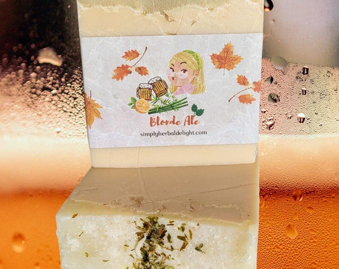 Blonde Ale Beer Soap.Artisan Vegan Beer Soap.Shea and Mango butters Handcrafted Soap.Beer Handmade Natural Soap.Bamboo Citrus Artisan Soap