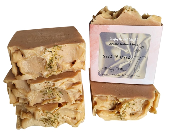 Silk and Milk Face Soap.Egg Protein Calamine Clay Soap. Jojoba,Marula,Oat milk,Almond milk,Coconut milk,Kokum butter. Artisan Face Care Soap