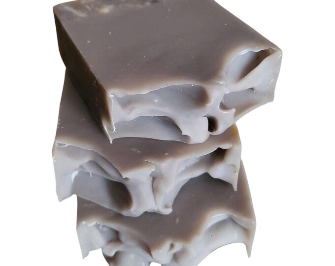 Volcanic Mud and Ash Soap.Artisan Vegan Mud Soap.Unscented Volcanic Mud and Ash soap.SPA Mud Soap Face and Body.Detoxifying Mud Ash Soap