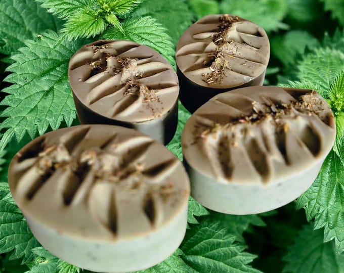 Nettle Green Tea Rosemary Shampoo Bar.Hair and Beard Shampoo Bar.Solid Herbal Shampoo Bar.Arnica,Rosemary,Nettle,Neem,Green Tea.Vegan Soap
