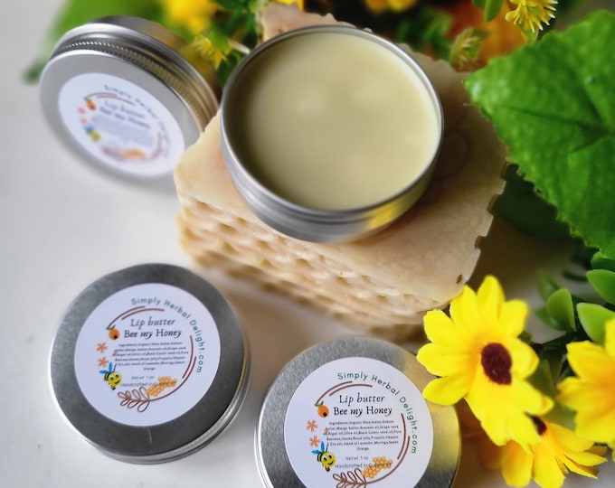 All Natural Lip Balms Honey,Propolis,Royal Jelly Lip Butter.Hydrating Lip Balm. Shea,Kokum,Mango butters Lip Balm.Soothing,calming Lip Balm