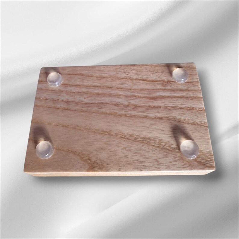 Natural Teak Wood Soap Holder.Wooden Soap Tray. Elegant Teak Wood Soap Dish.Rustic,Boho,Natural Soap Tray.Bathroom,Shower,Kitchen Soap Dish image 4