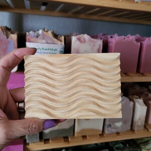 Natural Teak Wood Soap Holder.Wooden Soap Tray. Elegant Teak Wood Soap Dish.Rustic,Boho,Natural Soap Tray.Bathroom,Shower,Kitchen Soap Dish image 13
