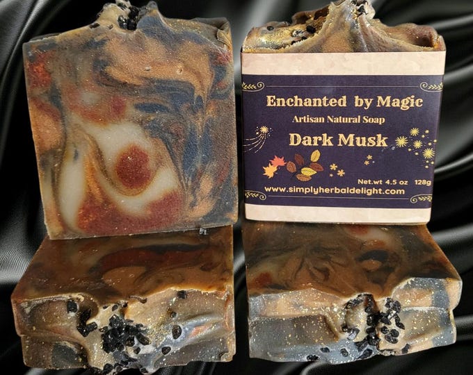 Enchanted by Magic Artisan Soap.Blackcurrant,Black Tea,Hibiscus,Dark Musk.Plant-based,Shea butter Coconut milk Soap.All skin types,Handmade