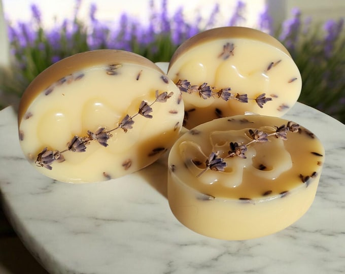 Lavender Arnica Lotion Bars. Handcrafted Solid Body Butter and Soap Dish.Hydrating Lotion Bars for Body,after Shower,Foot-Care,Hand-Care