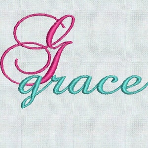 HUGE SALE! Instant Download  Machine Embroidery Designs Fancy Script Fonts Monogram Alphabet Font Upper And Lower Case 52 Files PES Format