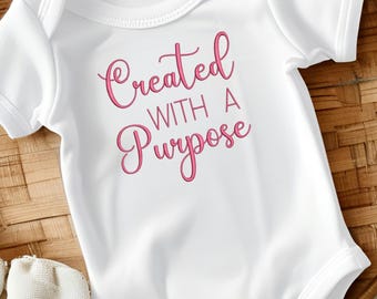 Created With A Purpose Machine Embroidery Design PES Format