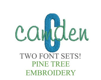 Monogram Alphabet Embroidery Designs: Two Font Sets (PES Format)