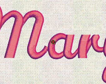 Machine Embroidery Designs, Fonts, Monogram, Alphabet Fancy Script Font 52 Files Upper and Lower ART Bernina Format Instant Downlo