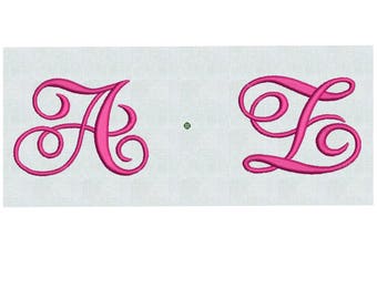 HUGE SALE! Instant Download Machine Embroidery Designs Font Monogram Alphabet Fancy Elegant A TO Z pes format