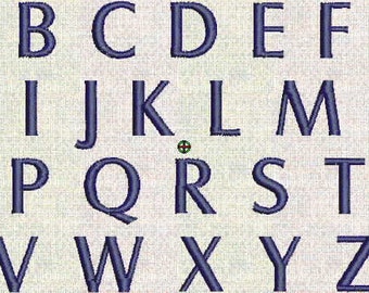 Instant Download Embroidery Machine Designs Font Monogram Alphabet Numbers Block SMALL Font 36 Files PES Format