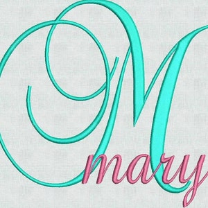 GROTE PES-UITVERKOOP! Machine borduurontwerpen Instant Downloaden Fancy Script Lettertypen Monogram Alfabet Lettertype Hoofdletters 52 Bestands-pes-indeling