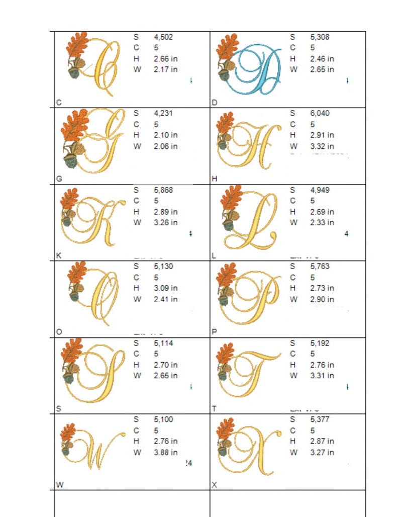26 PES Files Huge Sale Thanksgiving Fall Autumn Decor Custom Embroidery ...