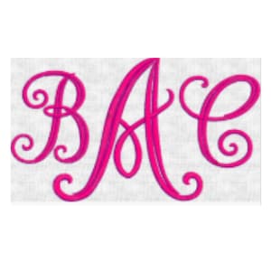 Monogram Font Alphabet Embroidery Designs PES Format  52 Files