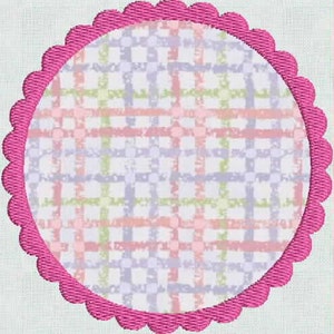 HUGE SALE! Instant Download Machine Embroidery Applique Scallop Frame Designs 4 x 4 Pes Format Exclusive