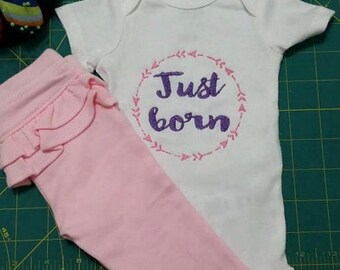 Just Born Wreath Embroidery Design (JEF Format)