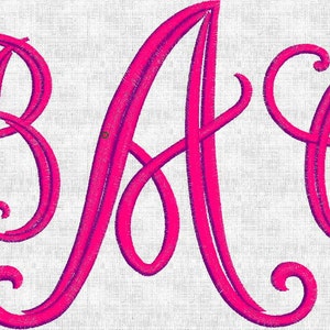 HUGE SALE! Instant Download Embroidery Machine Designs Font Monogram Alphabet Fancy Elegant Intertwined  2 sizes 52 Files PES