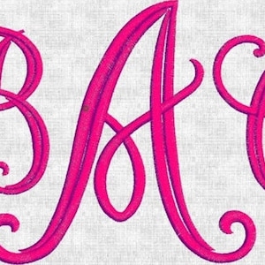 HUGE SALE! Instant Download Embroidery Machine Designs Font Monogram Alphabet Fancy Elegant Intertwined  2 sizes 52 Files PES