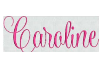 Fancy Script Monogram Alphabet Embroidery Files (PES Format)
